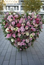 Smútočné srdce - veľké Pink
