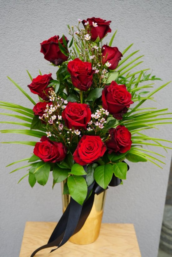 Smútočná kytica - Red roses