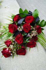 Smútočná kytica - Red roses
