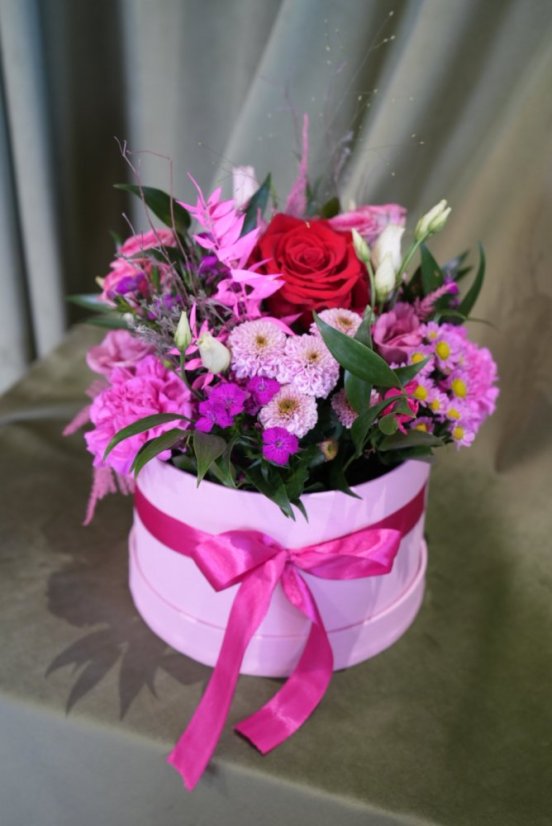 Kvetinový box - Pink