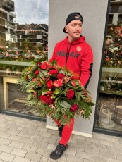 Smútočný aranžmán vypichovaný - Láska