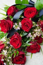 Smútočná kytica - Red roses